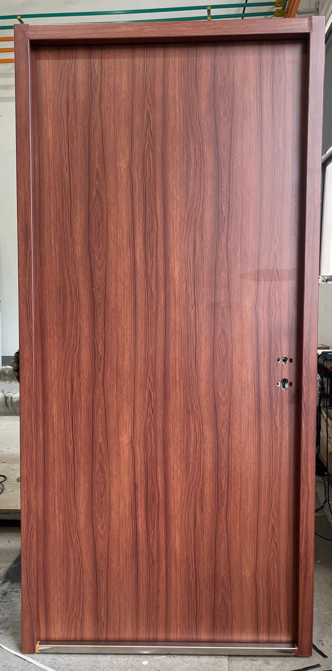 Modern Fancy Simple Design Pre-Hung Exterior Security Steel Front Entry Doors for House