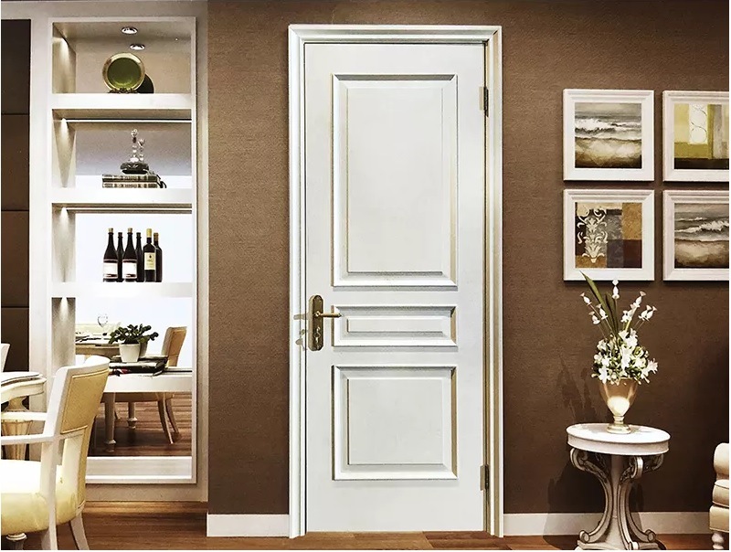 Easy Assembly Fire Rated 6-Panel Textured Molded Interior Prehung Door Unit