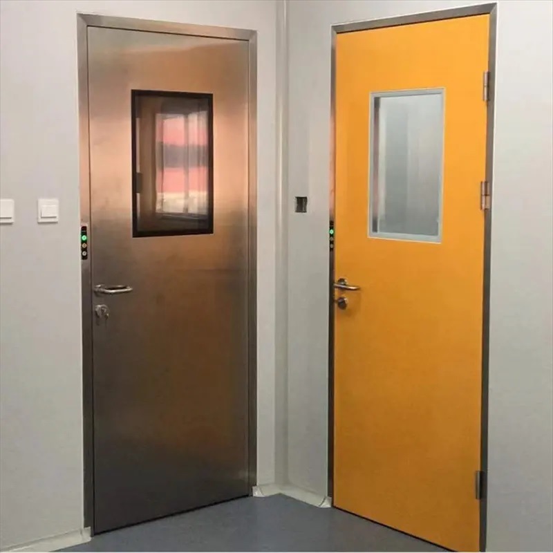 Lab Doors Cleanroom Door Supplier for Hospital Manufacturing Automatic Hermetic Swing Door