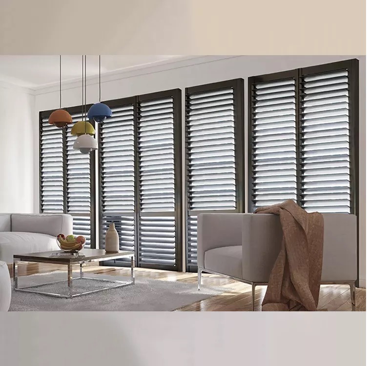 Europe Popular Exterior Building Decorative Aluminum Alloy Louver Window Door Shutter