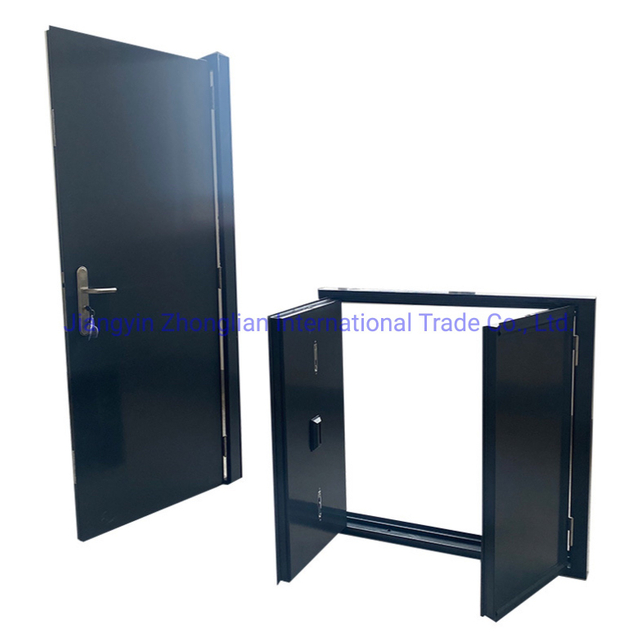 Modern Design Single Leaf Steel Door Main Gate Entry Door for Shipping Container Door