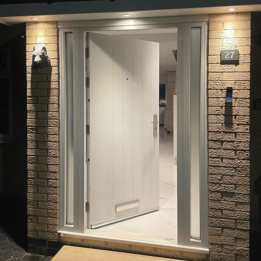 China Manufacturer House Front Door Designs Steel Entry Exterior Security Steel Doors
