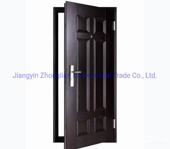 European Design Superior Quality Armored Doors Black Bulletproof Security Steel Exterior Doors