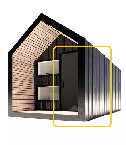Loft Mobile Container House Doors 20FT/30FT/40FT Expandable Container House Steel Doors