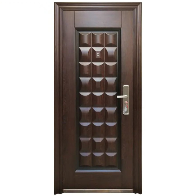 European Modern Style Heavy Duty Security Steel Front Doors Apartment Doors Swing Doors