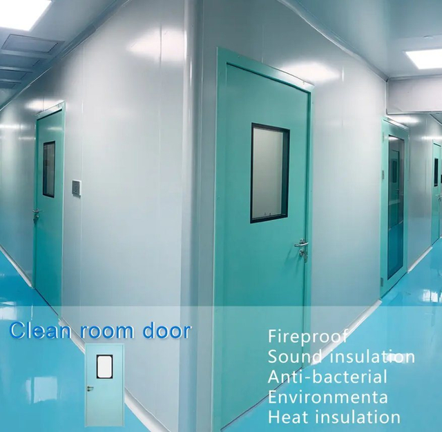 China Supplier Cleanroom Door Double Swing Door for Clean Room China Price