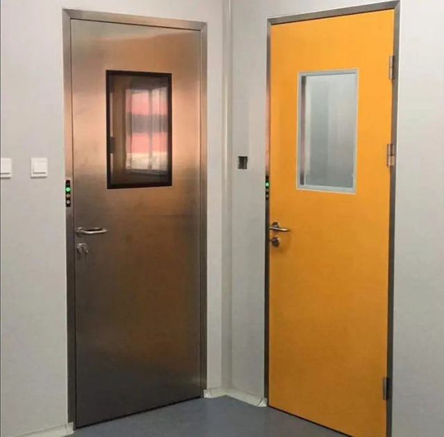 Modular Manual Clean Room Door Operation Room Airtight Galvanized Steel Door Hospital Door Design with Good Price