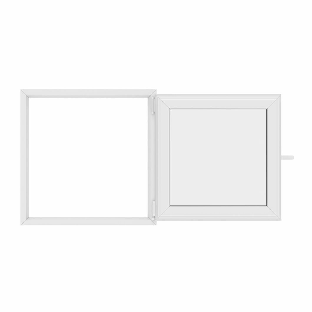 High Performance Windproof Container PVC Windows UPVC Swing Glass Windows Double Glazings