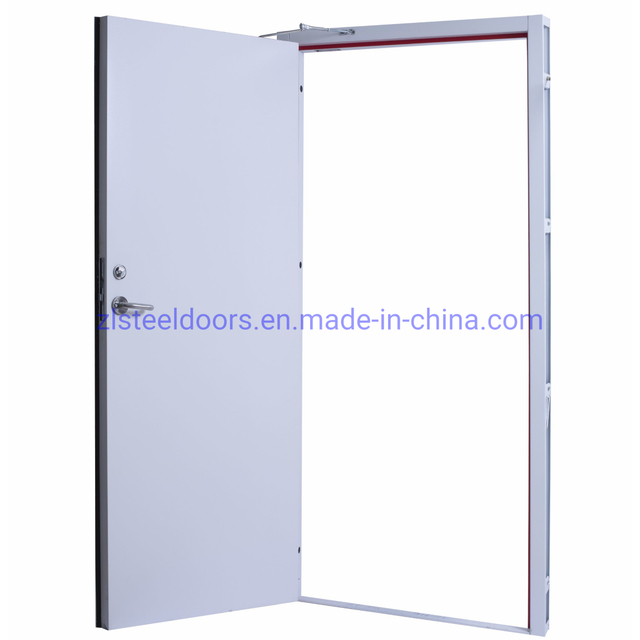 Metal Exterior Door Frame Single Swing Steel Commercial Modern Doors for Apartment