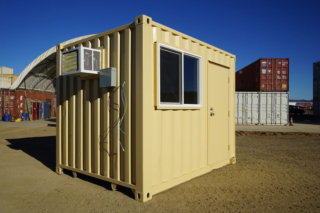 10′ Office Container Steel Door with High Level Security
