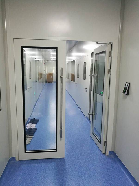 Factory Direct Coated Cold Roll Clean Room Hospital Door Customized Steel Door, Steel Clean Room Door Modular Swing