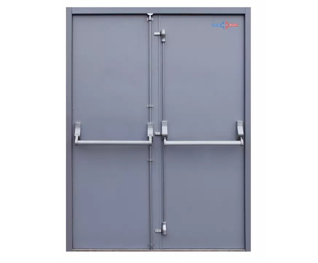 Apartment Steel Anti Fire Exit Door 120 Minute Hotel Fire Rated Steel Commercial Steel Fire Proof Doors