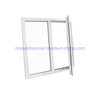 White UPVC PVC Double Panel Casement Opening French Windows with Modern Design for House