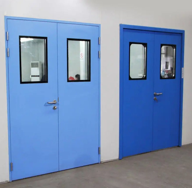 Clean Room Stainless Steel Galvanized Steel Hospital Swing Operation Room Airtight Door
