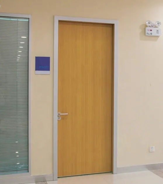 Hospital Used Clean Room Door Galvanized Steel Printed Doors Fireproof