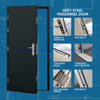 Cheapest European Personnel Container Doors China Manufacturer Steel Doors