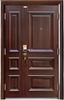 Factory Sale Luxury Style Front Exterior Security Steel Door Custom Style Main Gate Front Security Steel Door Sample Customization
