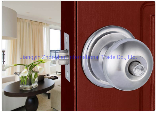 Tubular Knob Lockset Door Lock Ball Knob Enty Stainless Steel