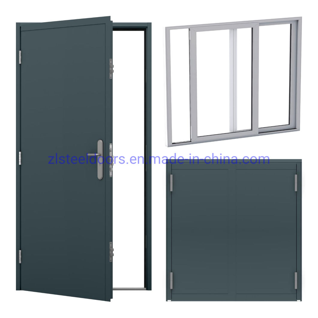 Hollow Metal Doors 20FT 40FT Prefabricated Modular Container Steel Doors Container Security Doors Windows