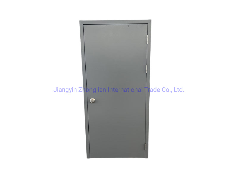 New Design Custom Made Fireproof Steel Door with Escape Lock with Glazing for USA