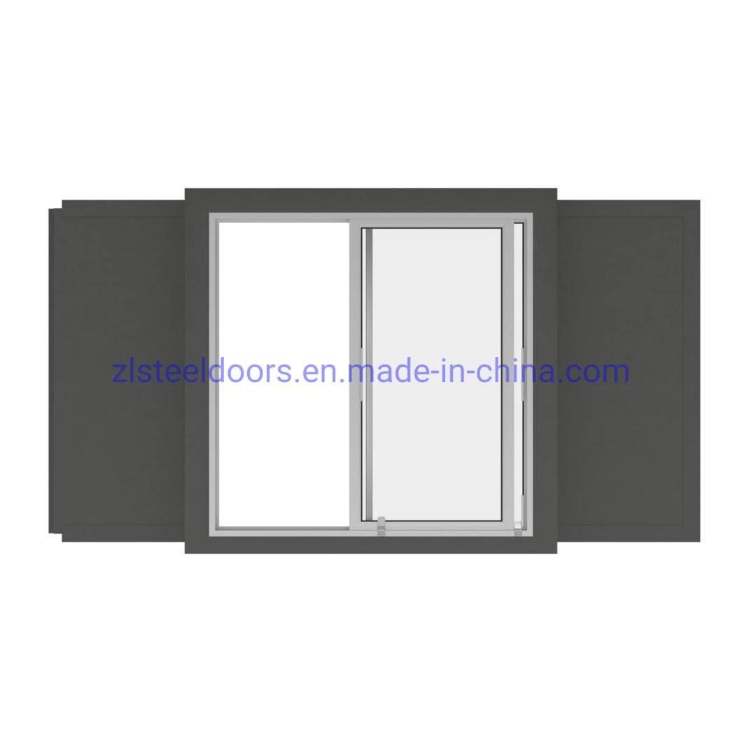 Anti-Vandal Galvanized Steel Window Modular House Shipping Container Window Shutter PVC Windows