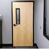 2022 New Factory Supply School Steel Metal Solid Interior Classroom Door with Window Observation Panel
