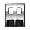 Commercial Store Convenience Door Interior Stainless Steel Pivot Food Factory Traffic Impact Door
