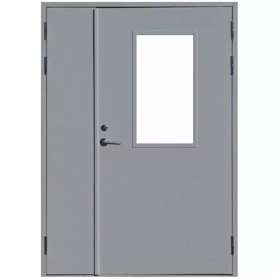 Certificate 1 Hour Steel Anti Fireplace Doors Insert Glass Cast Iron Security Doors