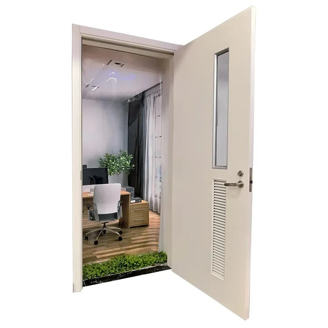 Hospital Patient Room Door with Pull Handle