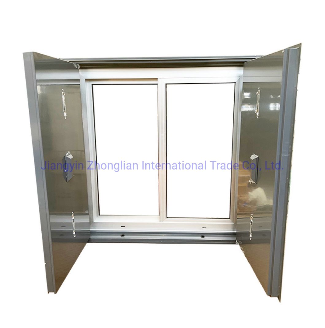 Manual Operated PVC Shutter with Alu Adjustable Blinds