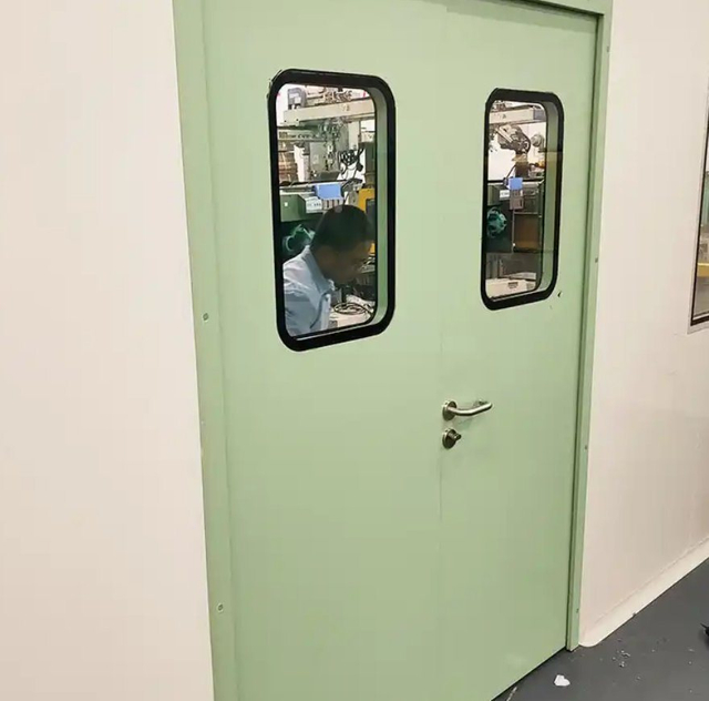 Fire Rated Factory Double Open Sliding/Swing Modular Cleanroom Door