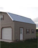 Storage Shed Steel Structure Prehung Door Workshop Building Steel Door with Frame Kits
