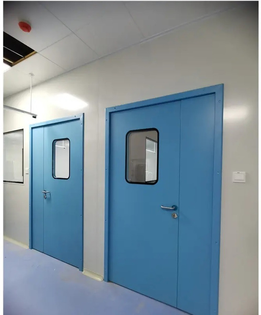 Modular GMP Clean Room Manual Steel Airtight Door for Hospital