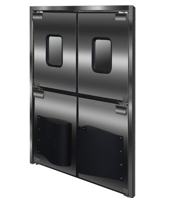 2022 Hot Sale New Model Factory Price Stainless Steel Swing Impact Traffic Door