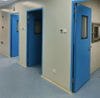 DIY Dust Free Clean Room Unequal Double Leaf Swing Door for Laboratory Hospital