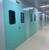 Zl 2023 New Arrival Pink Blue Steel Fire Resistant HPL Hospital Door for Project Reliable Cleanroom Hinged Doors