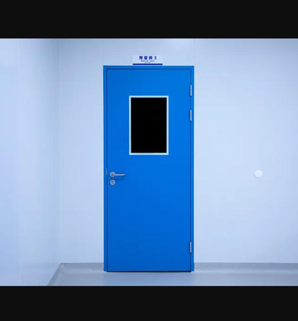 Galvanized Steel Commercial Steel Pharmaceutical Clean Room Door Manufacturer for Medical Hospital Use