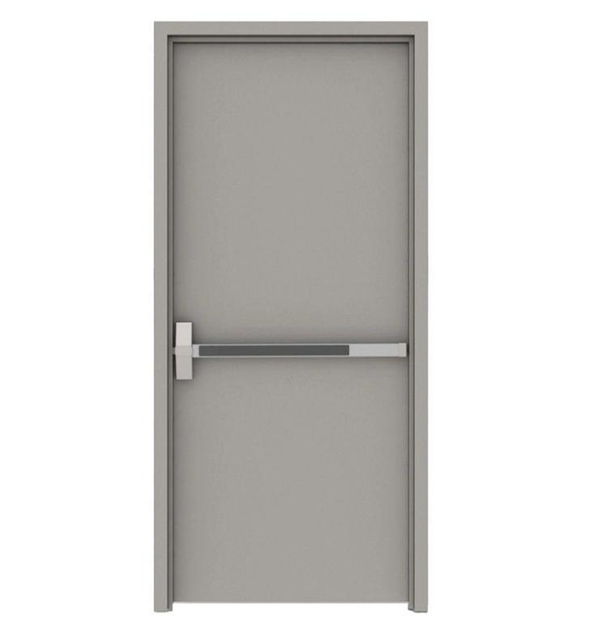 Factory Direct Supplier Security Emergency Exit Fire Resistant Fireproof Steel Door with Push Bar