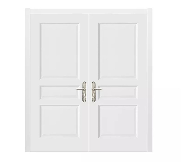 Cheap Price Anti Theft Hinged French Swing Steel Double Entry Doors with Security