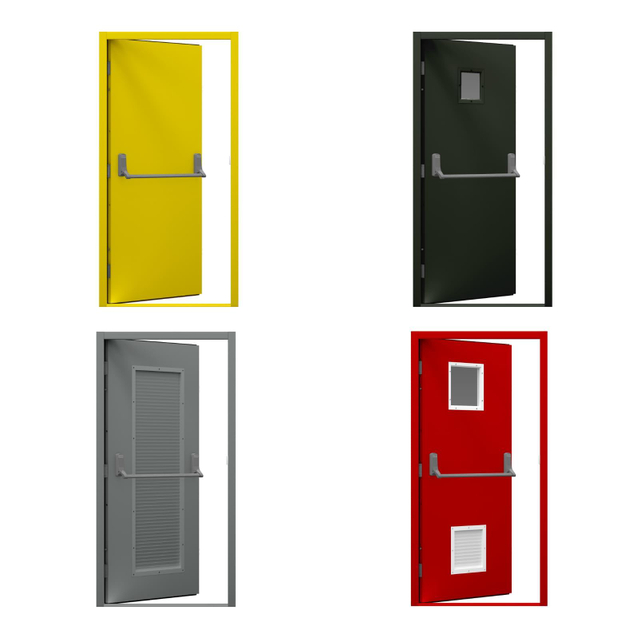 China Doors Factory Wholesale Ull Fire Door Certificated Metal Security Steel Fireproof Door