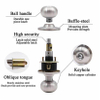 Silver Color Round Ball Front Door Handle and Knobs