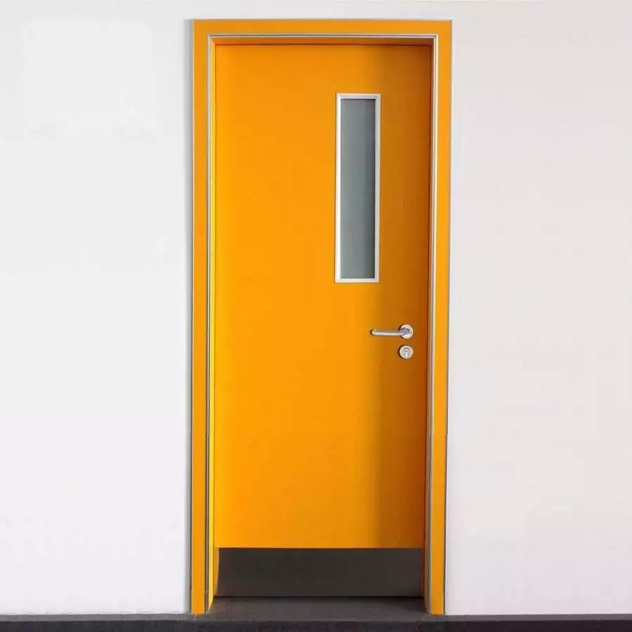 2022 New Factory Supply School Steel Metal Solid Interior Classroom Door with Window Observation Panel