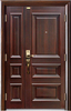 Traditional Steel Single Security Door with Ss Lock