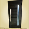 European Modern Style Glass Inserted Steel Security Door Exterior Front Main Entry Door for House