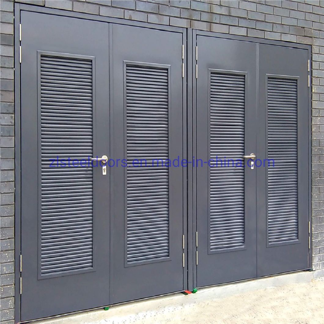 2022 Modern Style Louvered Shipping Container Steel Doors Steel Louver Doors