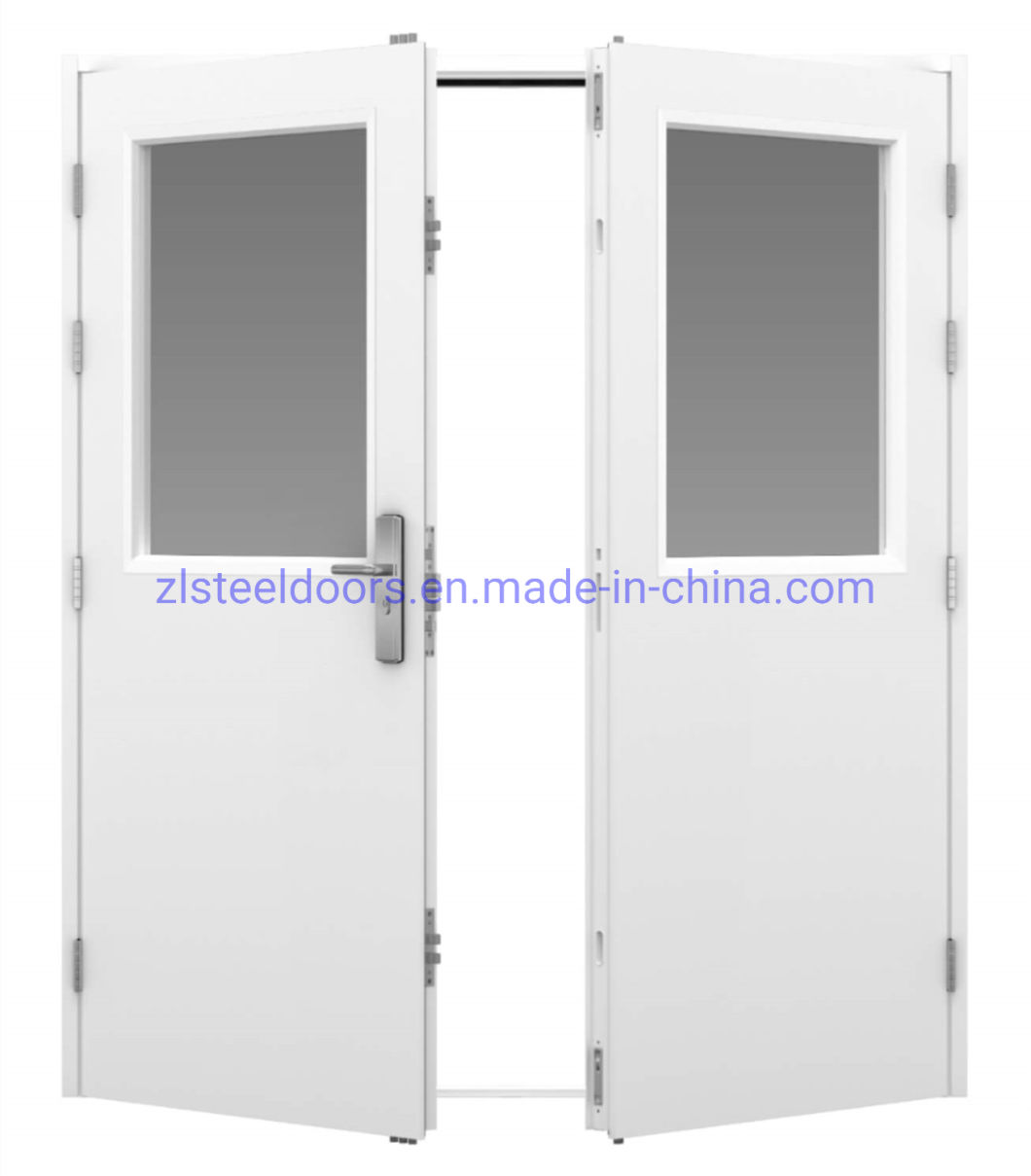 2023 Modern Style High Security Glazed Steel Doors Commerical Doors China Manufacturer