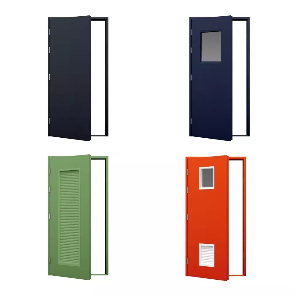 China Quality Control Detachable Fast Assemble Steel Door for Prefab Office Shop Small Home Mini Container House