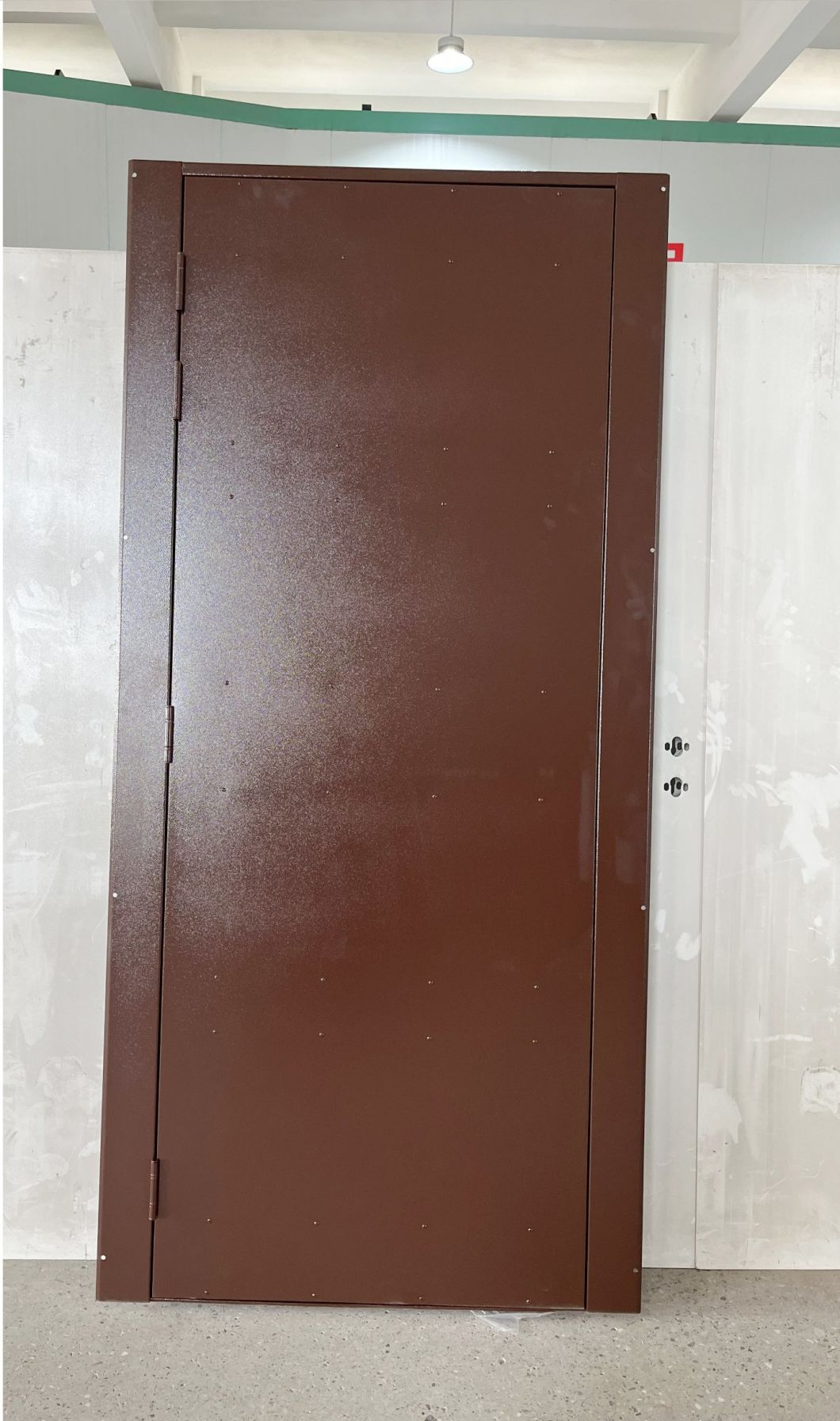 Bespoke Emergency Door with Panic Bar and Rivet Decoration